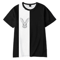 Забавна тениска великденски заек отпечатани тениски с къси ръкави улични дрехи нови, възрастни-6xl,07