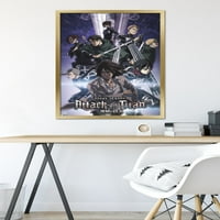 Attack on Titan: Season - Key Visual Wall Poster, 22.375 34 FRAMED