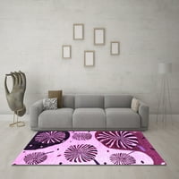 Ahgly Company Indoor Rectangle Oriental Purple Modern Area Rugs, 2 '3'