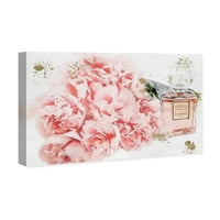 Флорални и ботанически картини на цветя и парфюм флорални мотиви-Розово, зелено