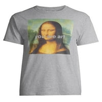Мона Лиза вие сте Арт мъжка и голяма мъжка графична тениска