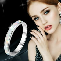 Пръстени за жени Мъжки волфрамови сватбени пръстени Създадени-Opal Insale Сватбени ленти за жени Модни бижута годеж
