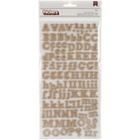 Американски занаяти дебели - лепилен комплект за декорация - - букви, цифри, пунктуация - листове - платно, чипборд